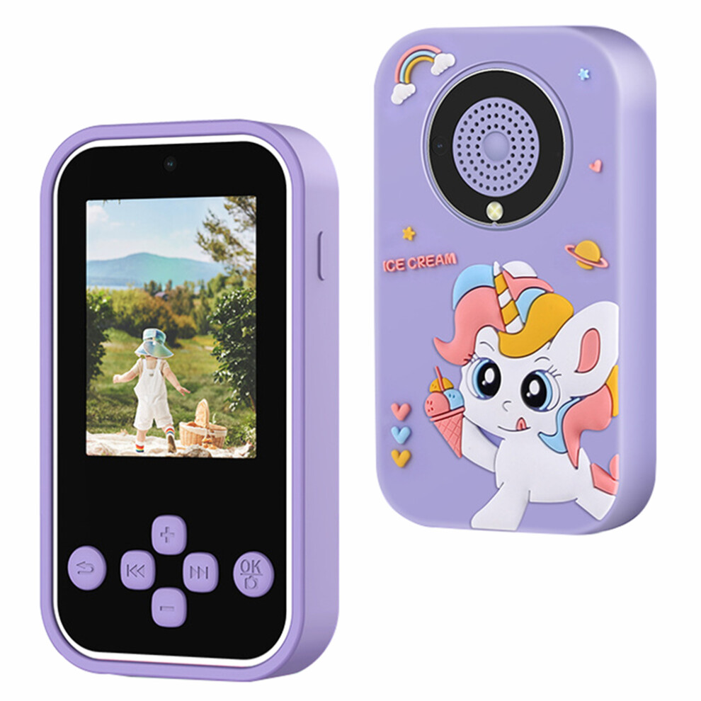 (Purple Horse / Silicone Type) Digital Camera A20 2.4inch Screen 9600W ixel H Kis-image-OPC-PJS8C9Y-NEW