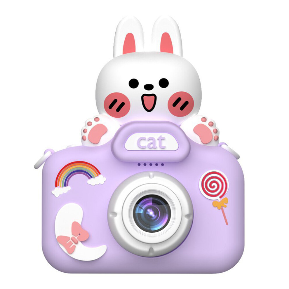(Rabbit / ) Digital Camera X5 Ual Lens Igital Camera Cartoon C Purple 6914278393495