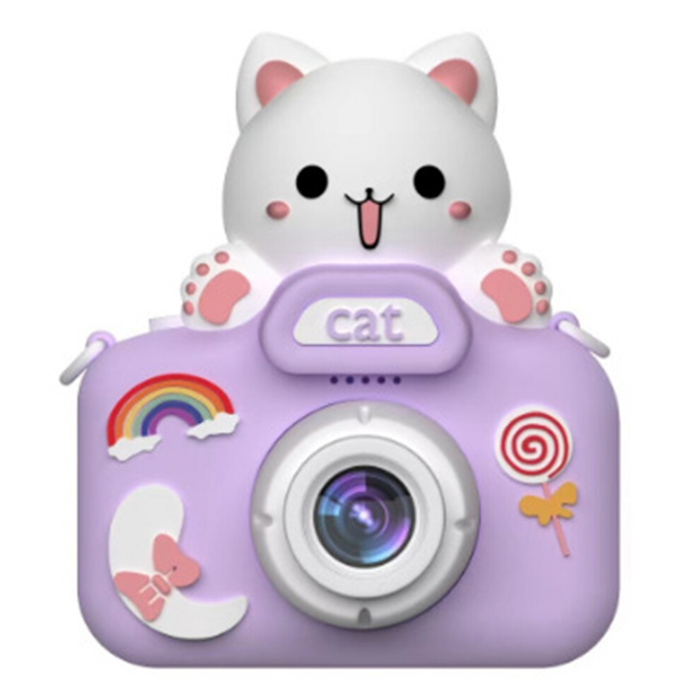 (Cat / ) Digital Camera X5 Ual Lens Igital Camera Cartoon C Purple 6914270824720