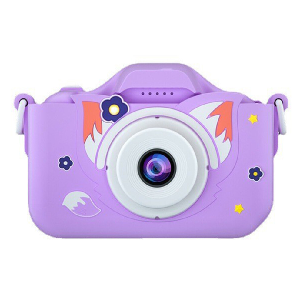 (Fox / ) Digital Camera X5 Cartoon Chilren Ual Lens Igital Purple 6914275057291