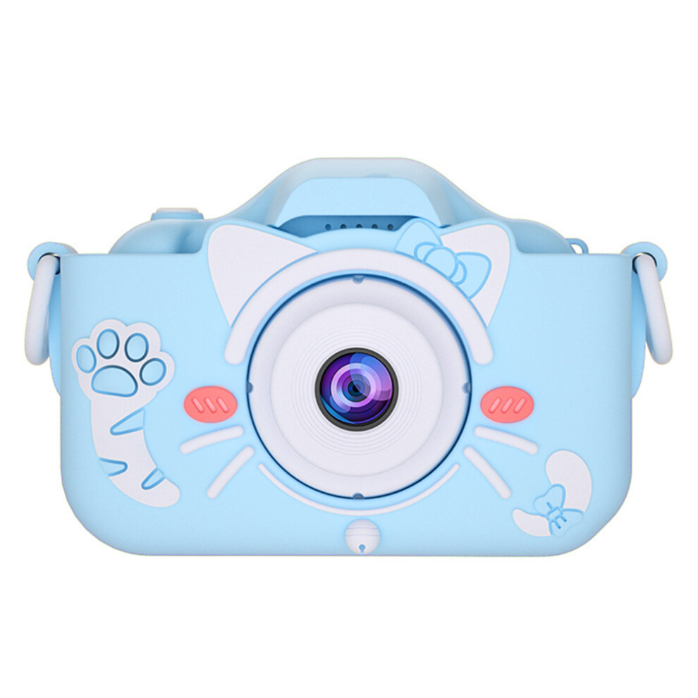 (Cat / ) Digital Camera X5 Cartoon Chilren Ual Lens Igital Blue 6914277626839