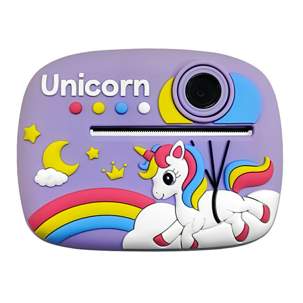 (Purple / Small Unicorn) Digital Camera 1 For Kis 2.4 Inch ual Lens Instant-image-OPC-PJS8CCD-NEW