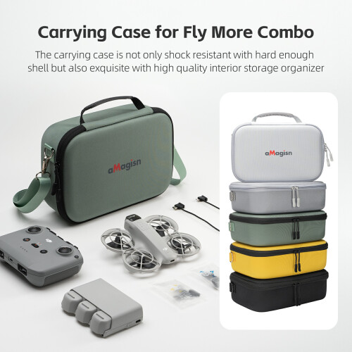 (Green) AMAGISN For DJI Neo Protective Case RC Drone Porta 1