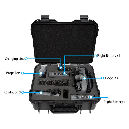 (Black) For DJI Avata 2 Sealed Suitcase Explosion-Proof Po 2