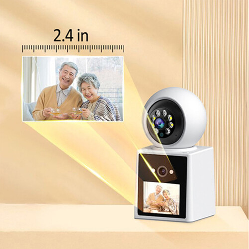 (EU Plug) Video Chat Camera Home Security Dual Lens Phone Ap 2