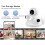 (EU Plug) HD WiFi Camera Motion Detection Night Vision 3-Len 4