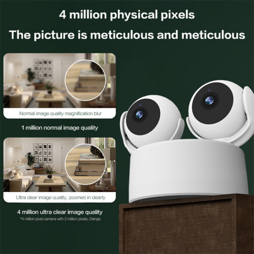 al Lens Home Surveillance Camera with Dual Screens 2
