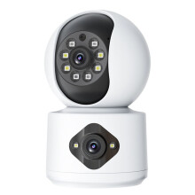 (EU Plug) Dual Lens Night Vision HD Camera Home Security Pho