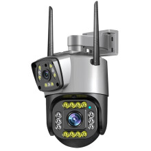 (US Plug) V380 WiFi+6MP Lens Camera Baby Home Monitor Waterp