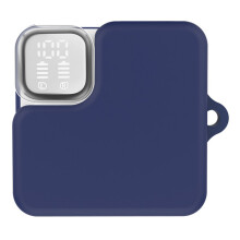 (Dark Blue) For QCY MeloBuds Neo Silicone Case with Anti Lost