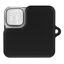 (Black) For QCY MeloBuds Neo Silicone Case with Anti Lost