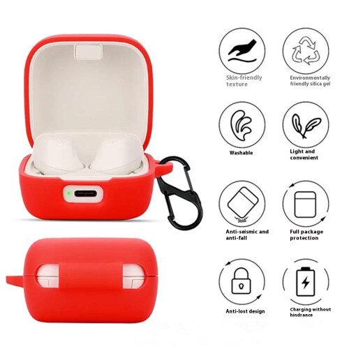 (White) For Sennheiser ACCENTUM Silicone Case with Anti Lo 2