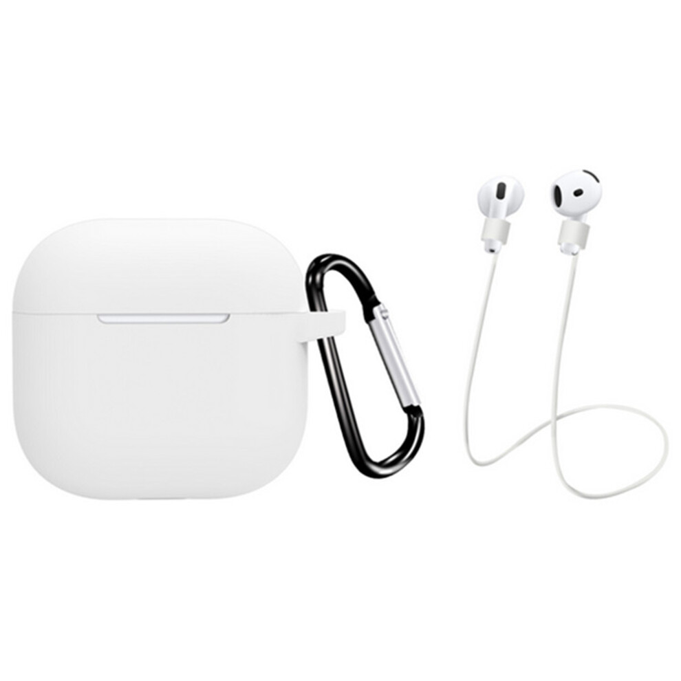 (White) For Airpods 4 Earbuds Silicone Case With Earphones White 6914270967786