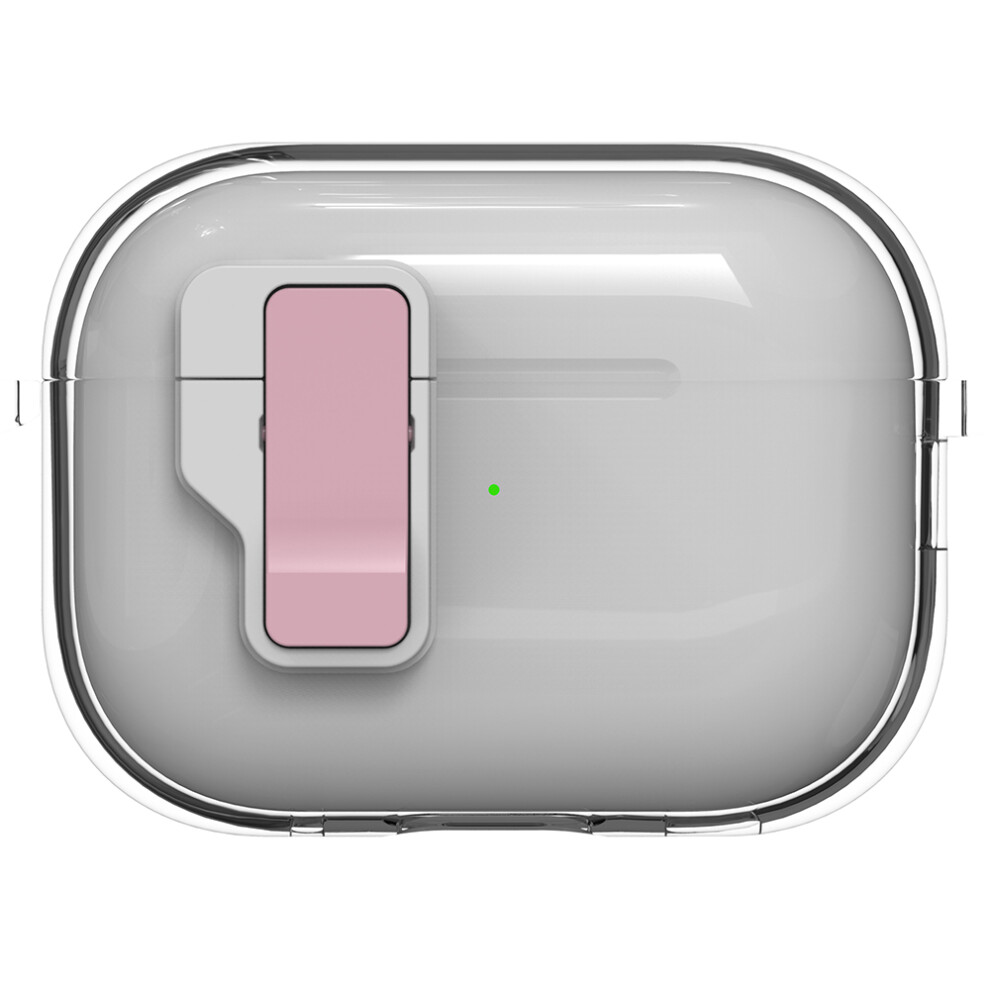 (Pink) For Apple Airpods Pro Case Clear Crystal Automatic Pink 6914278055584