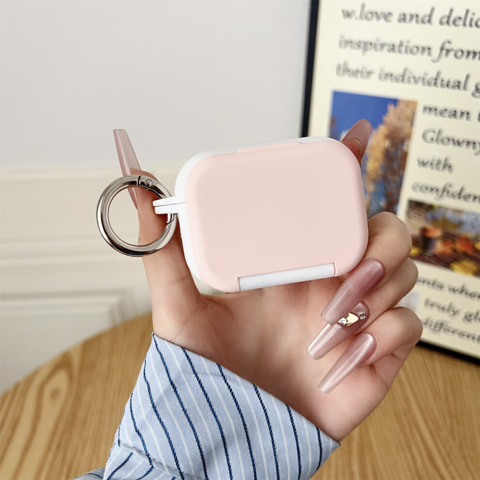 (Pink) For Apple Airpods Pro 2 / Pro Protective Case Pc Pink 6914276908851