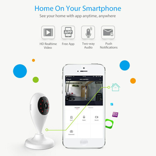 (US Plug) NEO NIP-55AI Wireless Night Vision Camera Home Sec 1
