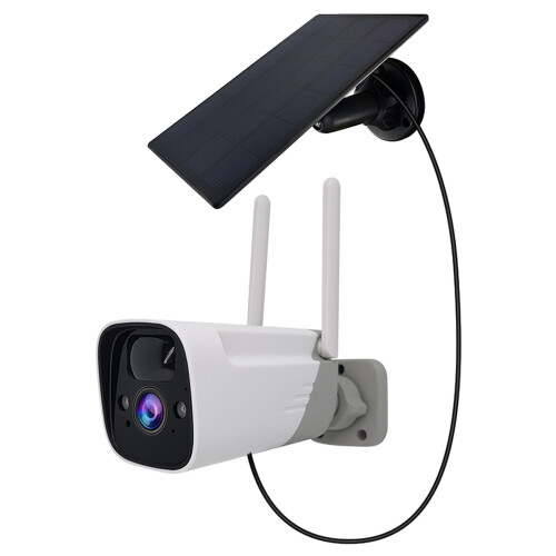 (US Plug) SN-P8-SP Solar Powered Security Camera Home Monito