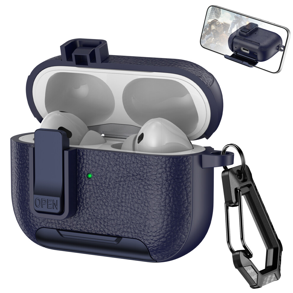 ( Blue) For Apple Airpods Pro Protective Case With Stand L Dark/Blue 6914272211047