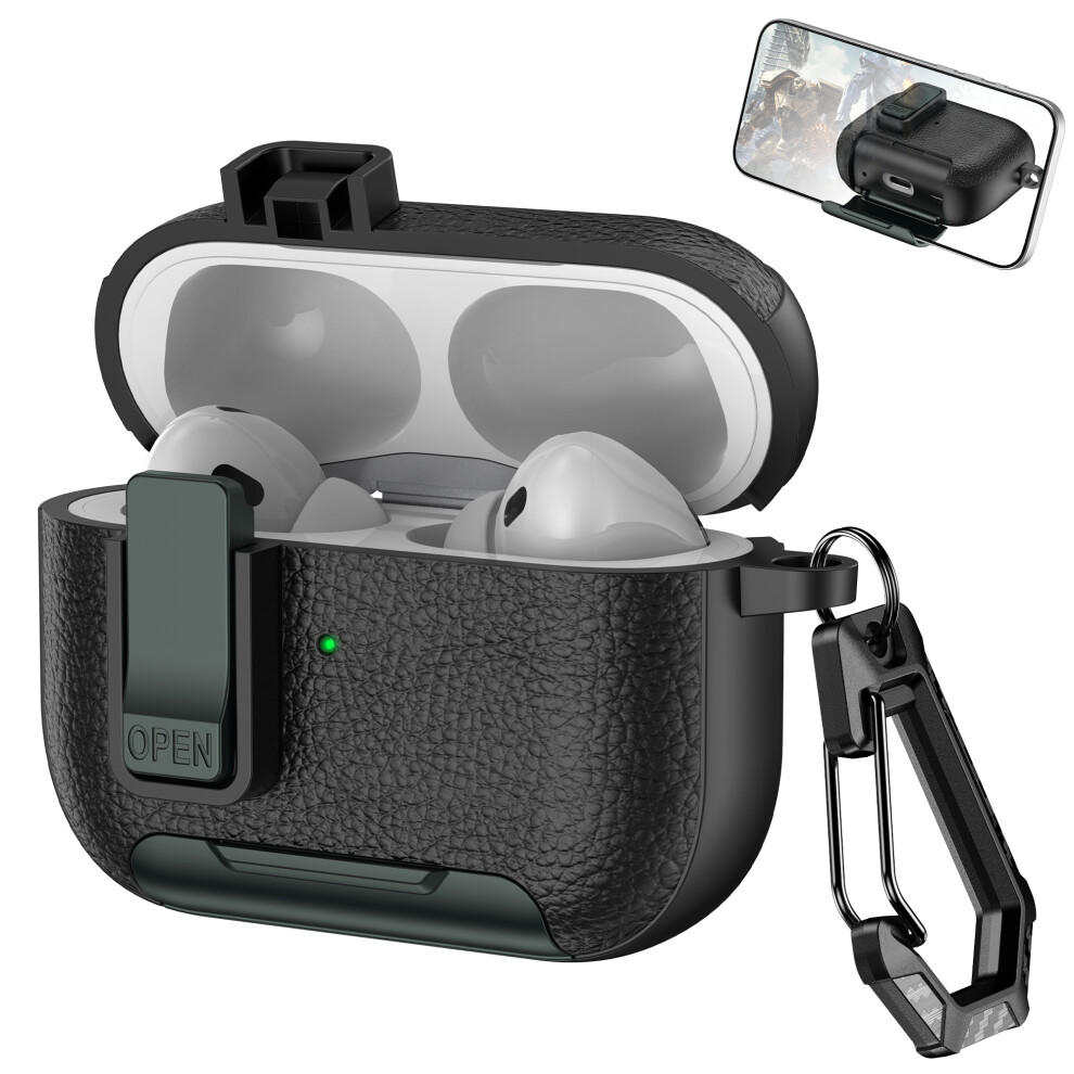 ( / Army Green) For Apple Airpods Pro Protective Case With Stand L Black/Green 6914272804775