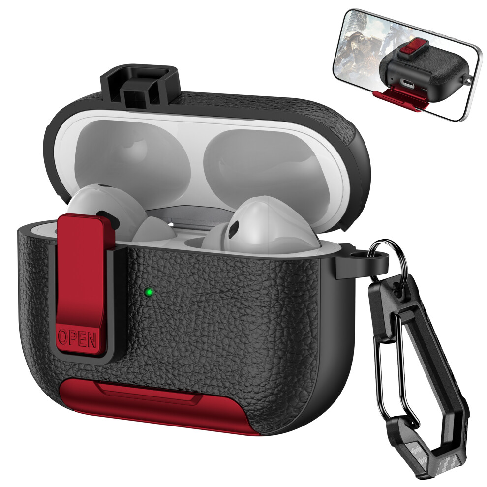 ( / Red) For Apple Airpods Pro Protective Case With Stand L Black/Red 6914273919812