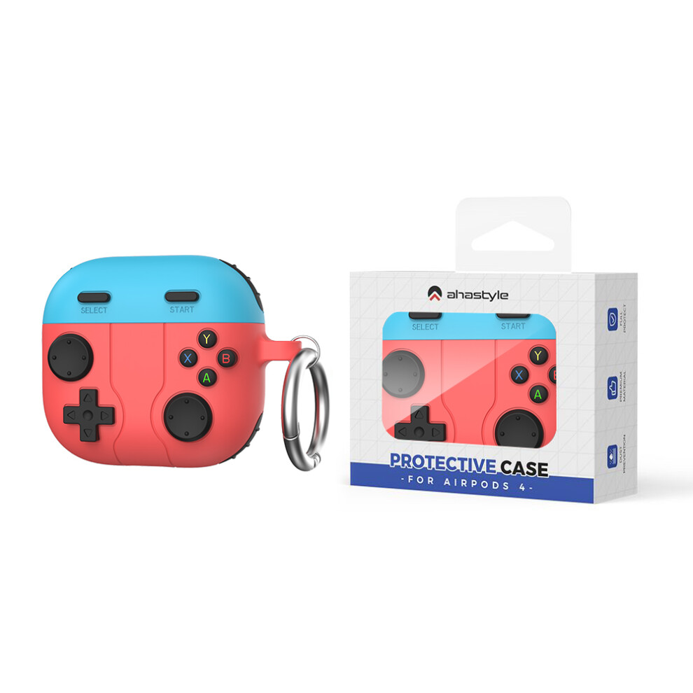 (Blue + Red) Wg166 For Airpods 4 Protective Case Game Console D Blue,Red 6914284052478