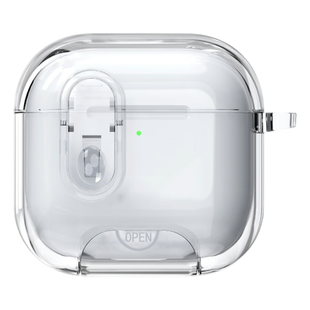 (Transparent) For Airpods 4 Case Tpu + Pc Shockproof Earbuds Cov 6914286959065