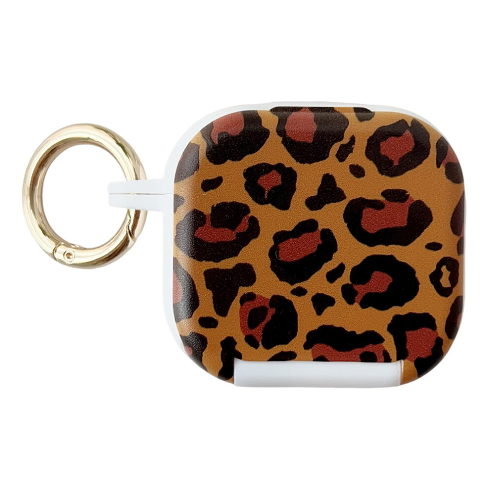 (White) For Airpods 4 Protective Case Pc + Tpu Leopard Ear White 6914284111014