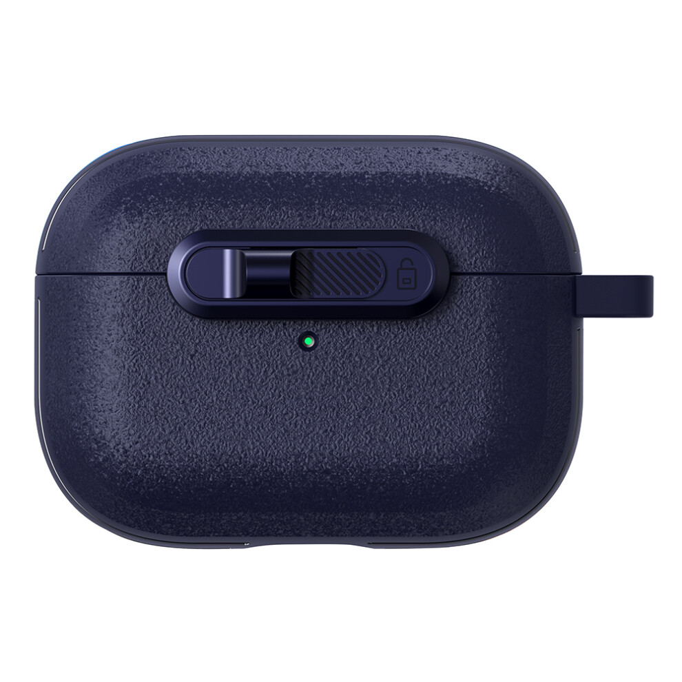 (Dark ) For Apple Airpods Pro Protective Case Lock Buckle Blue 6914287575318