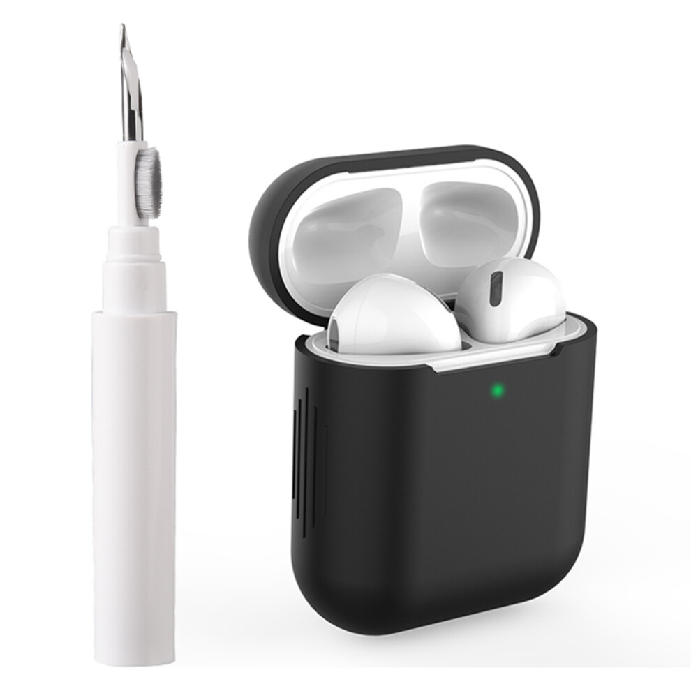 (Black) For Apple Airpods With Wireless Charging Case (201 Black 6914289797121