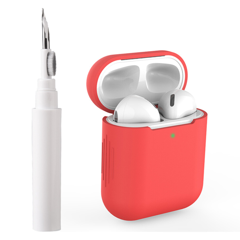 (Red) For Apple Airpods With Wireless Charging Case (201 Red 6914288905886