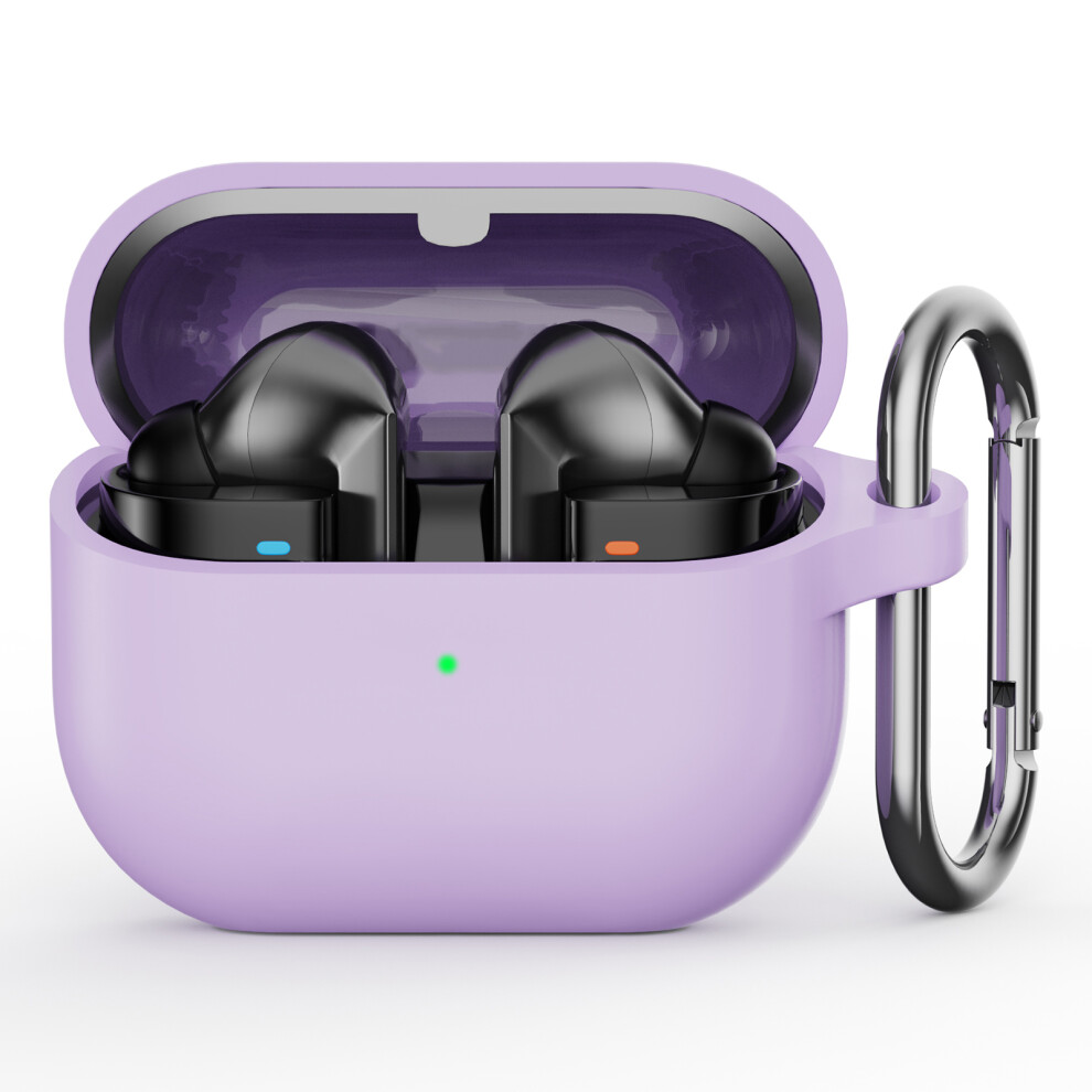 (Light Purple) For Samsung Galaxy Buds3 Pro Silicone Case Earbuds