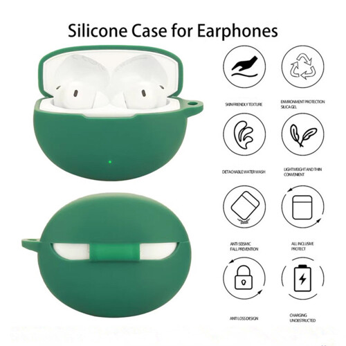 (Black) For OnePlus Buds 4 Silicone Case Wireless Earphone 2