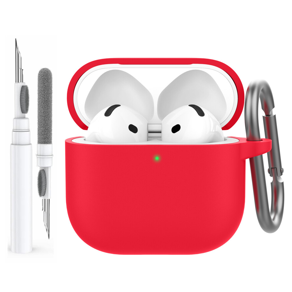 (Red) Wg163 For Airpods 4 Silicone Case Earphone Cover W Red 6914282937456