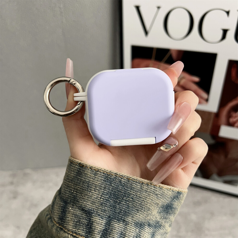 (+Purple) For Apple Airpods 3 Earphone Case Tpu Pc Shockproo White/Purple 6914288412353