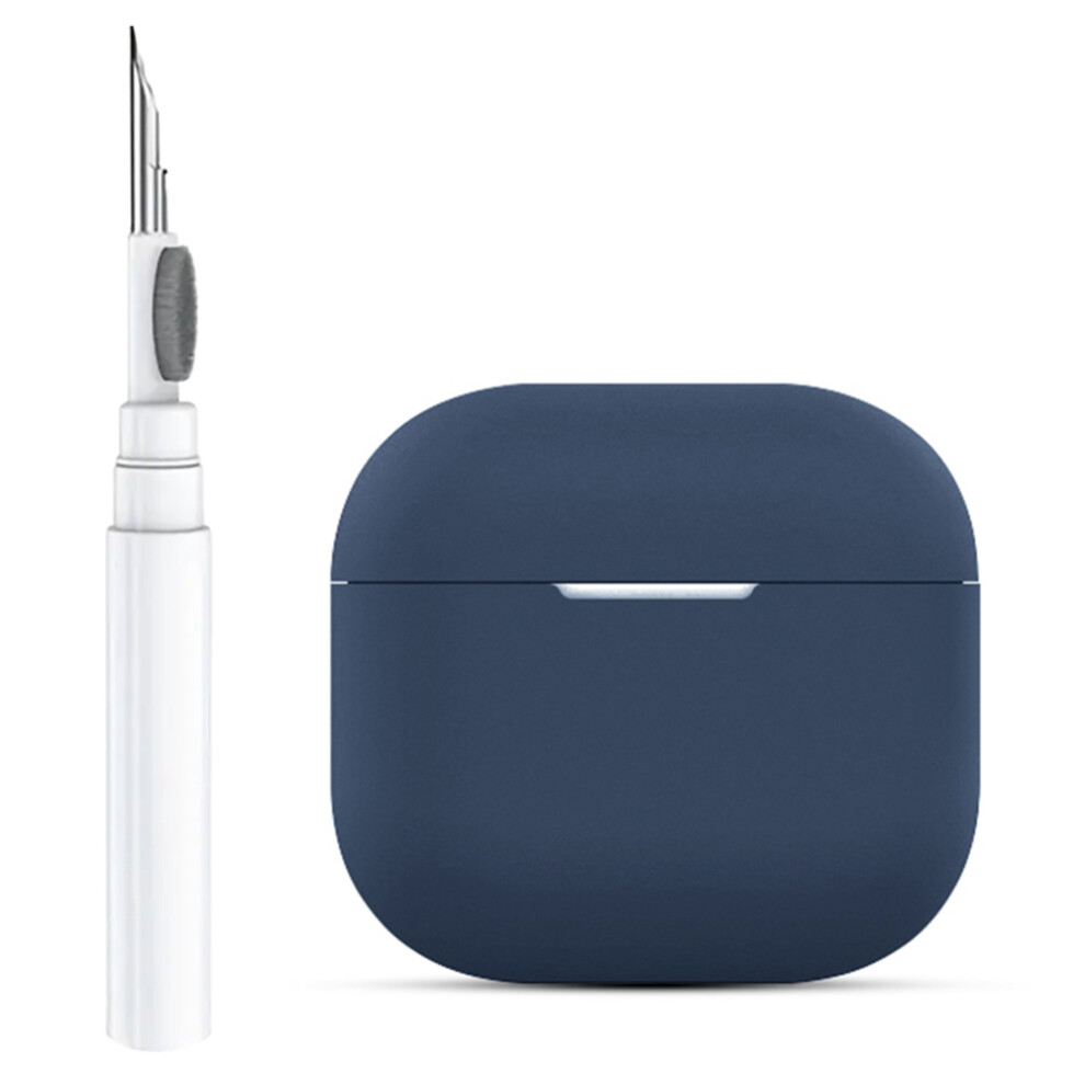 (Midnight ) For Airpods 4 Silicone Earbuds Case Soft Protectiv Blue 6914282621027