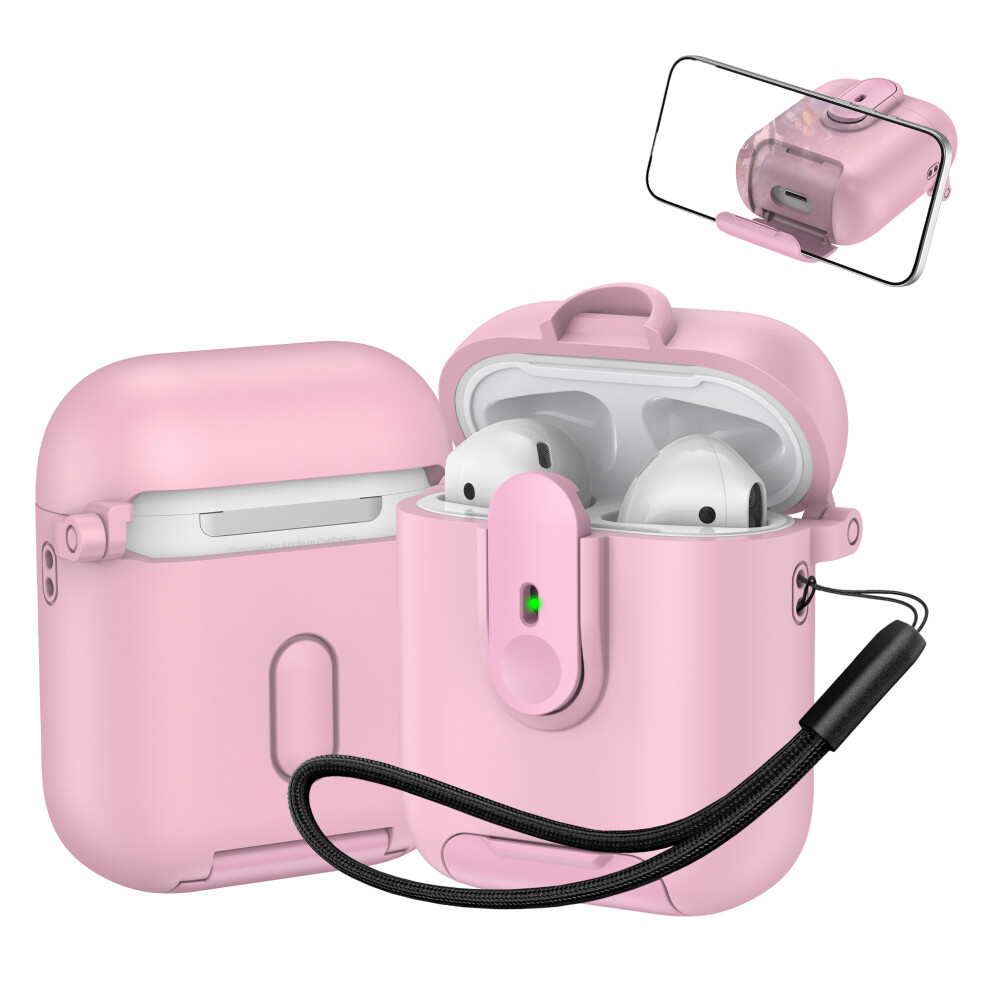 (Pink) Switch Lock Case For Apple Airpods With Wireless C Pink 6914286667212