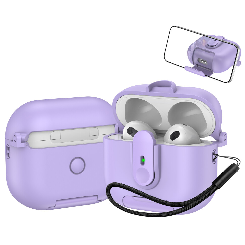 (Purple) For Apple Airpods 3 Protective Case Switch Lock Ea Purple 6914285795152