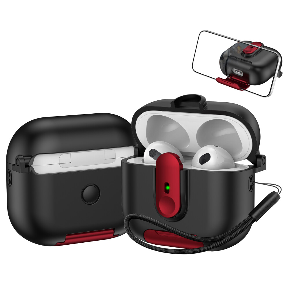 ( / Red) For Apple Airpods 3 Protective Case Switch Lock Ea Black/Red 6914285184987