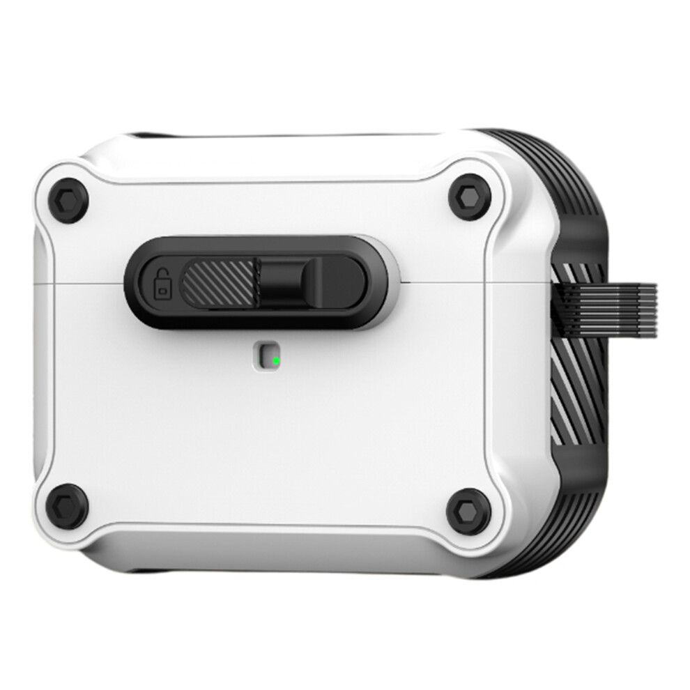 (White) For Apple Airpods Pro Case Tpu + Pc Earphone Cover White 6914289225693
