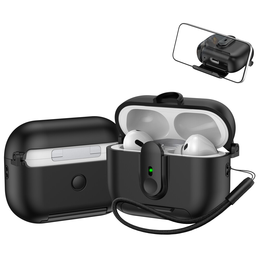 (Black) For Apple Airpods Pro 2 Protective Case Switch Loc Black 6914288826808