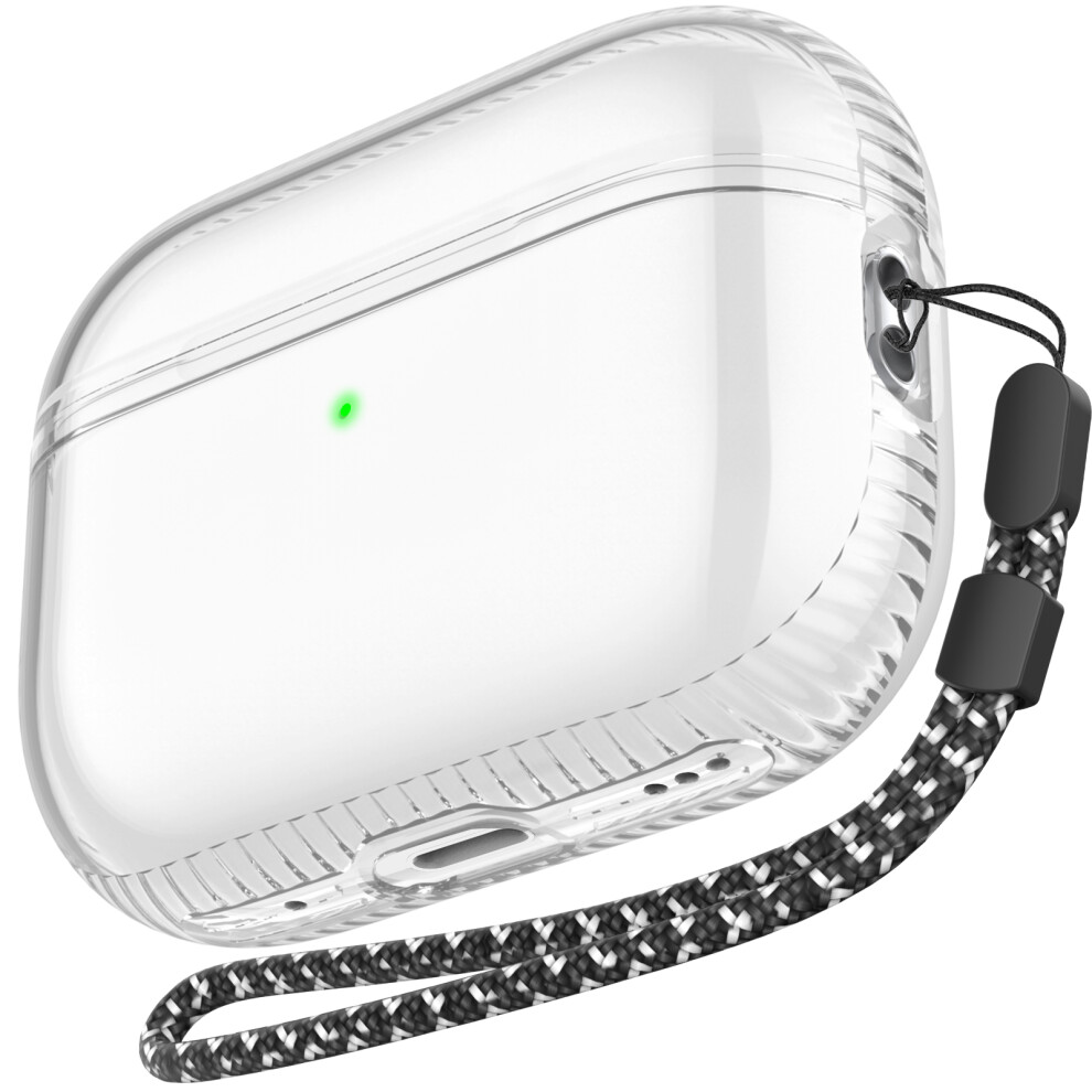 (Transparent) Wg94-2 For Airpods Pro 2 Transparent Tpu Case Wire 6914287191389