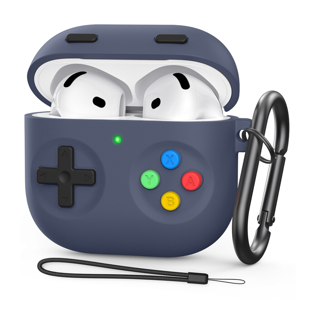 (Midnight ) Pt-Dd10 For Airpods 4 Silicone Case Game Console D Blue 6914284747596