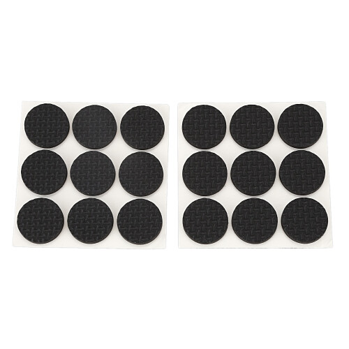 18pzs Protector de almohadilla pata silla mesa espuma negra autoadhesiva