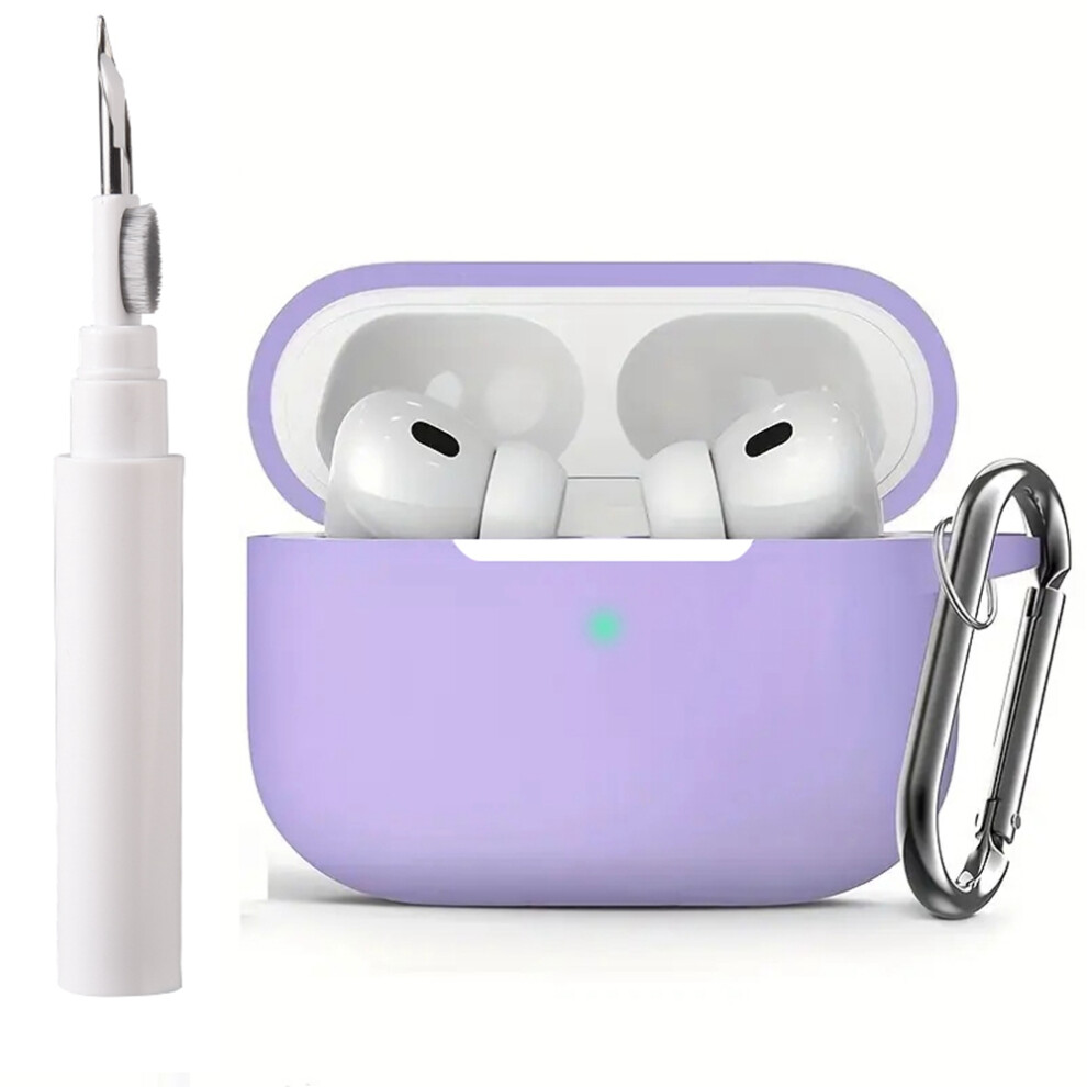 (Purple) For Apple Airpods Pro Silicone Case Earphone Cover Purple 6914283700820