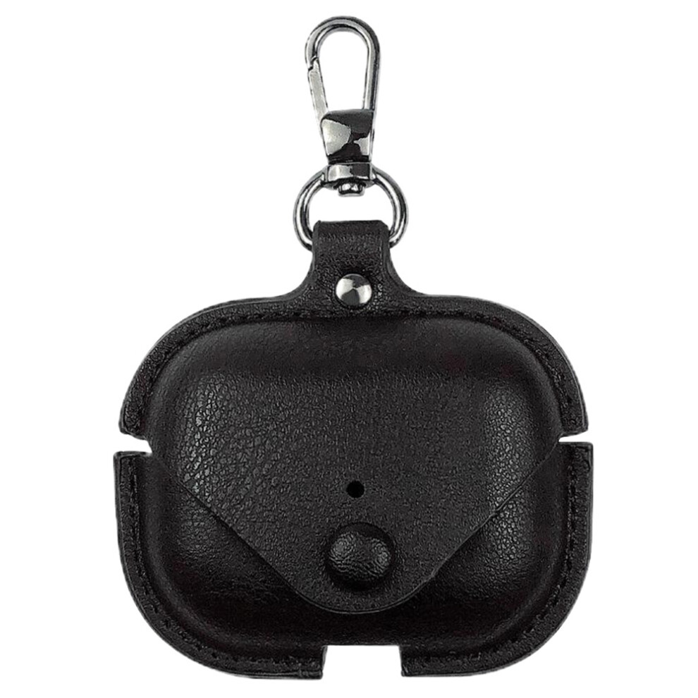 (Black) For Airpods Pro 3 Earphone Case Business Leather + Black 6914286078568
