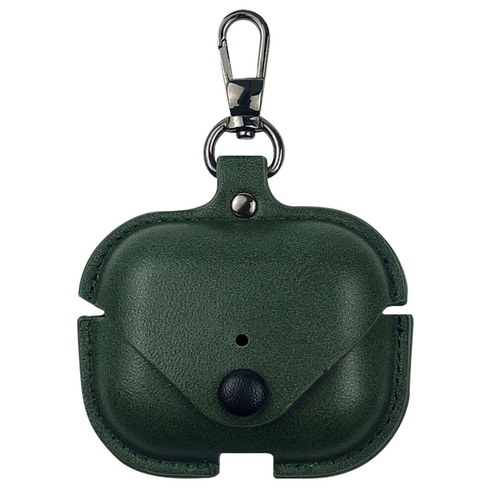 (Green) For Airpods Pro 3 Earphone Case Business Leather + Green 6914289343564
