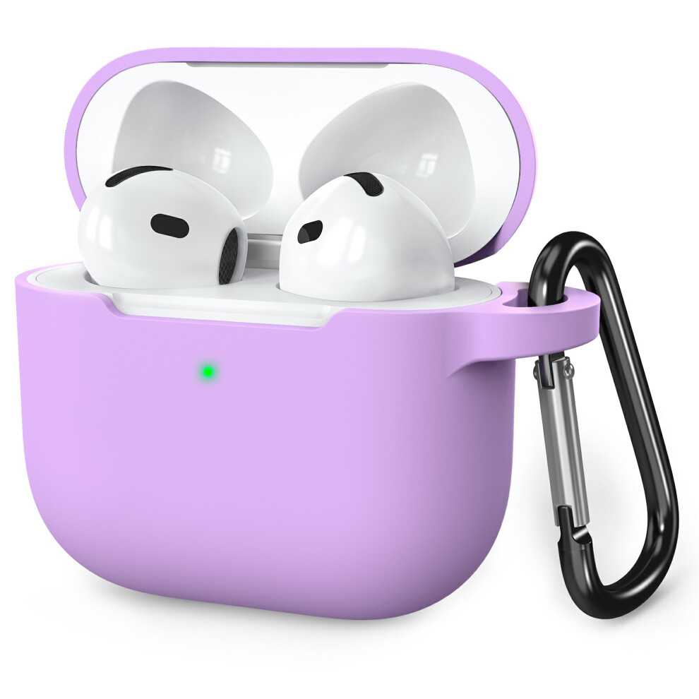 (Purple) We36 For Airpods 4 Case Silicone Earbuds Protectiv Purple 6914282938231