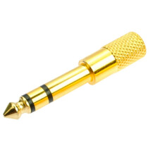 Audio Jack Adaptador Convertidor Estereo para Guitarras Electricas 3.5Mm Auricular de Minifono o Macho 6.5Mm Hembra