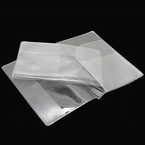 2 x Soporte de la viajes carpeta Moda transparente protector pasaporte 2