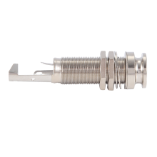 A1347 1 Pieza Guitarra Bass End Pin Salida Jack 1/4 Pulgada Mono o EstéReo Aplicaciones Plata